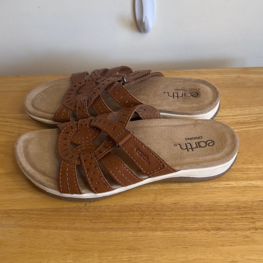 Earth Origins Sassoni Womens Sandals Size 7 Brown - Picture 3 of 16